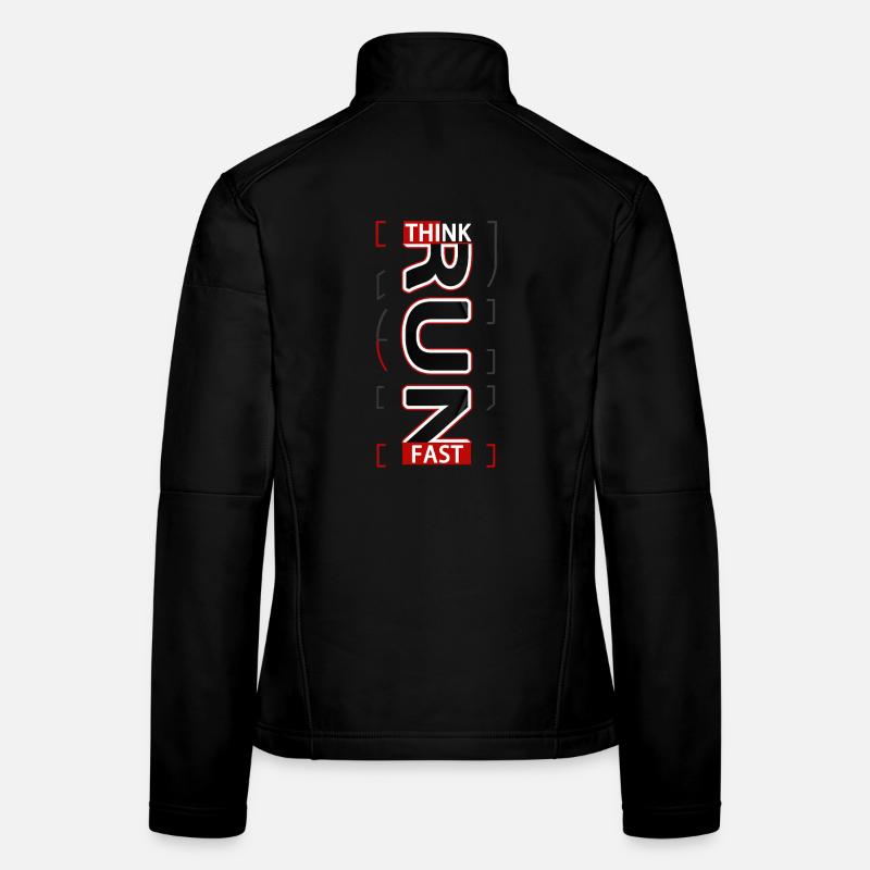 THINK FAST Running sport experience V1 - Women's Softshell Jacket - black
