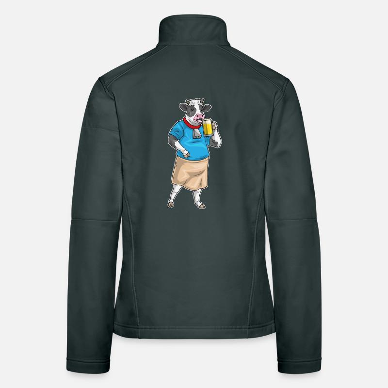 Bière de vache Veste en tissu softshell Femme