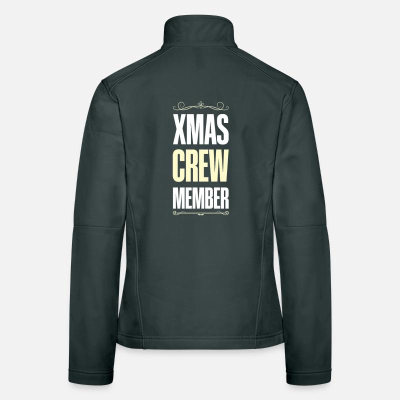 Équipage de Noël Veste en tissu softshell Femme