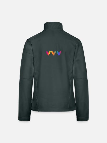 VALENTINSTAG. Junggesellinnenabschied. ICH LIEBE DICH. ICH LIEBE DICH. LIEBE - Frauen Softshelljacke - Schwarz - Hinten