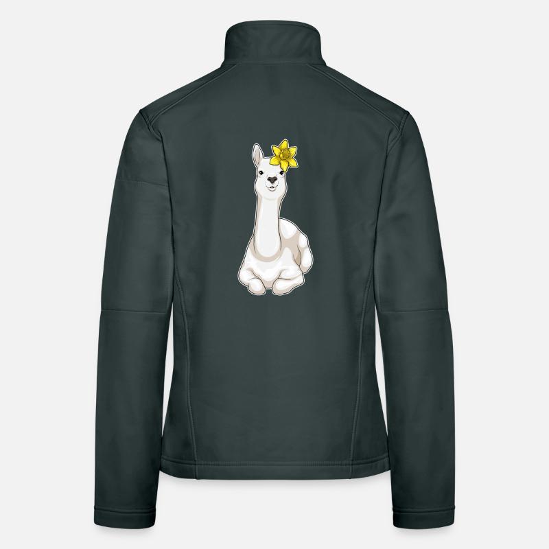 Jonquille de lama Veste en tissu softshell Femme