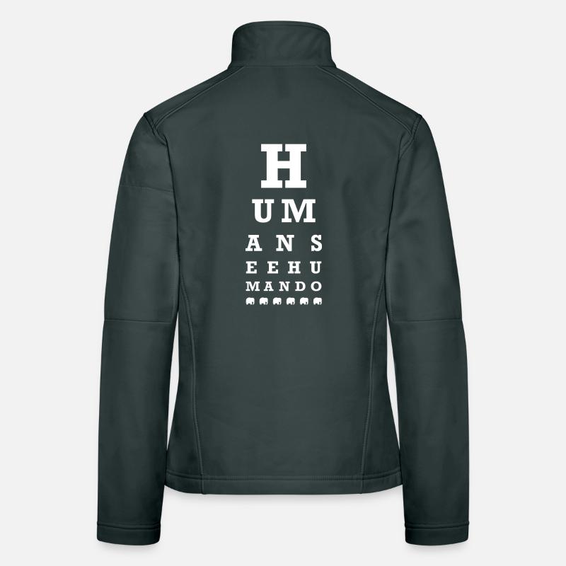 Human see human do (dark) Women's Softshell Jacket