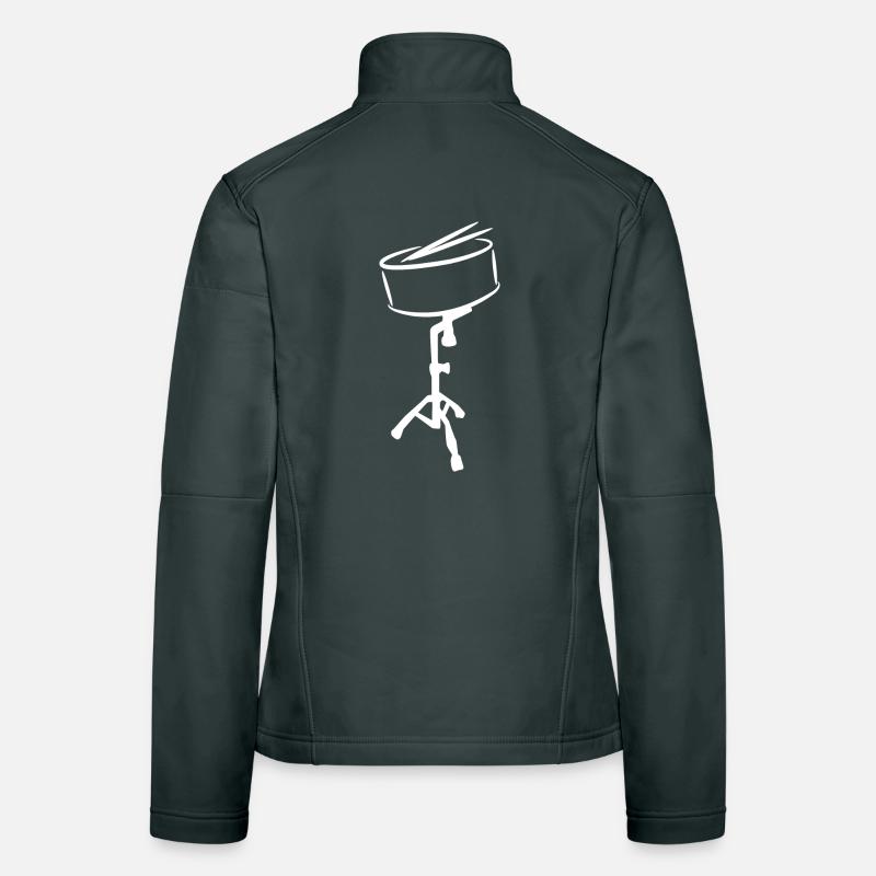 Stirring Drum Sketch Women's Softshell Jacket