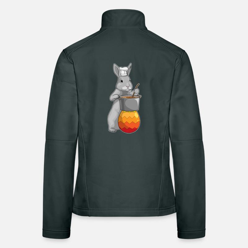 Cuisine de Pâques du lapin Veste en tissu softshell Femme