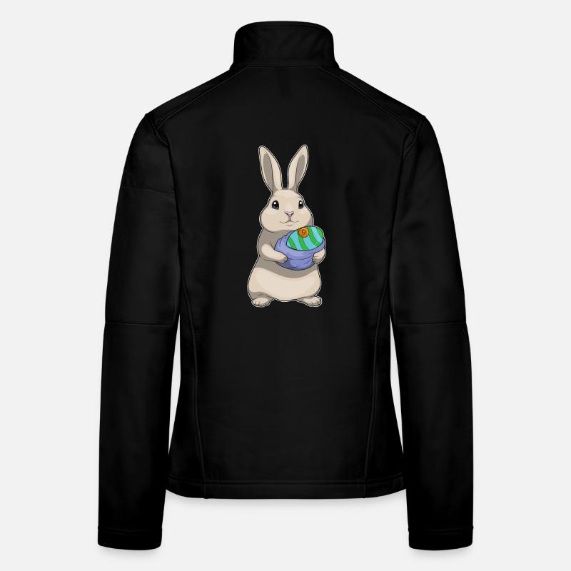 Tétine de Pâques Bunny Veste en tissu softshell Femme