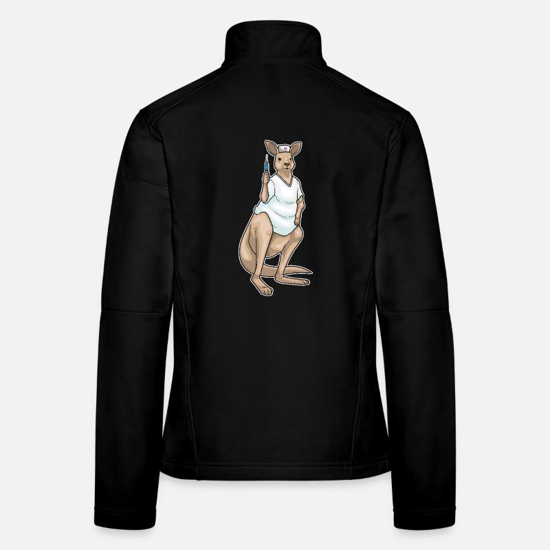 Känguru Krankenschwester Pflegealltag Frauen Softshelljacke