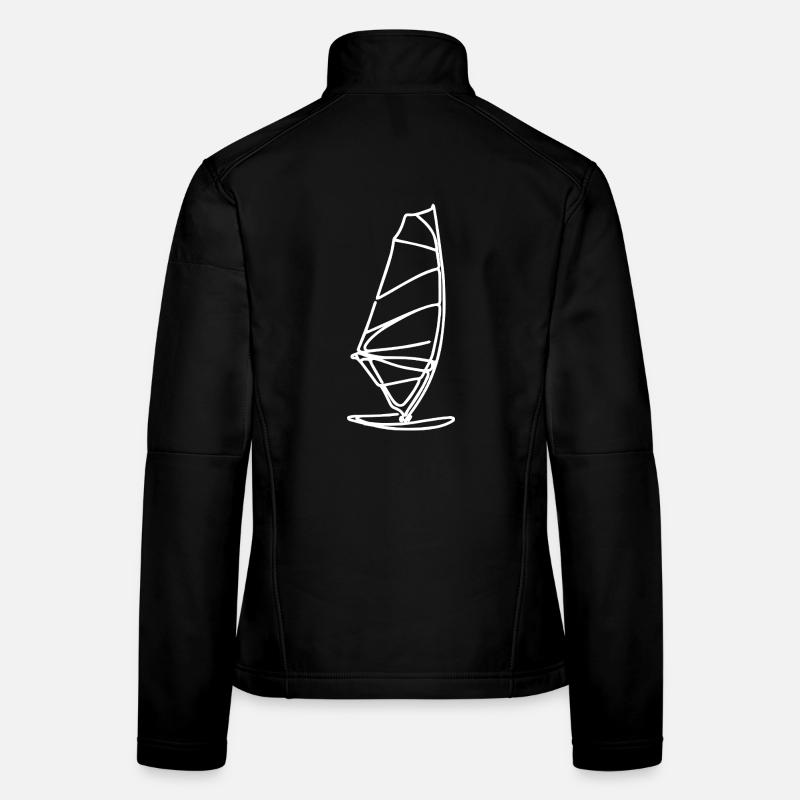 Windsurfbrett Skizze Frauen Softshelljacke