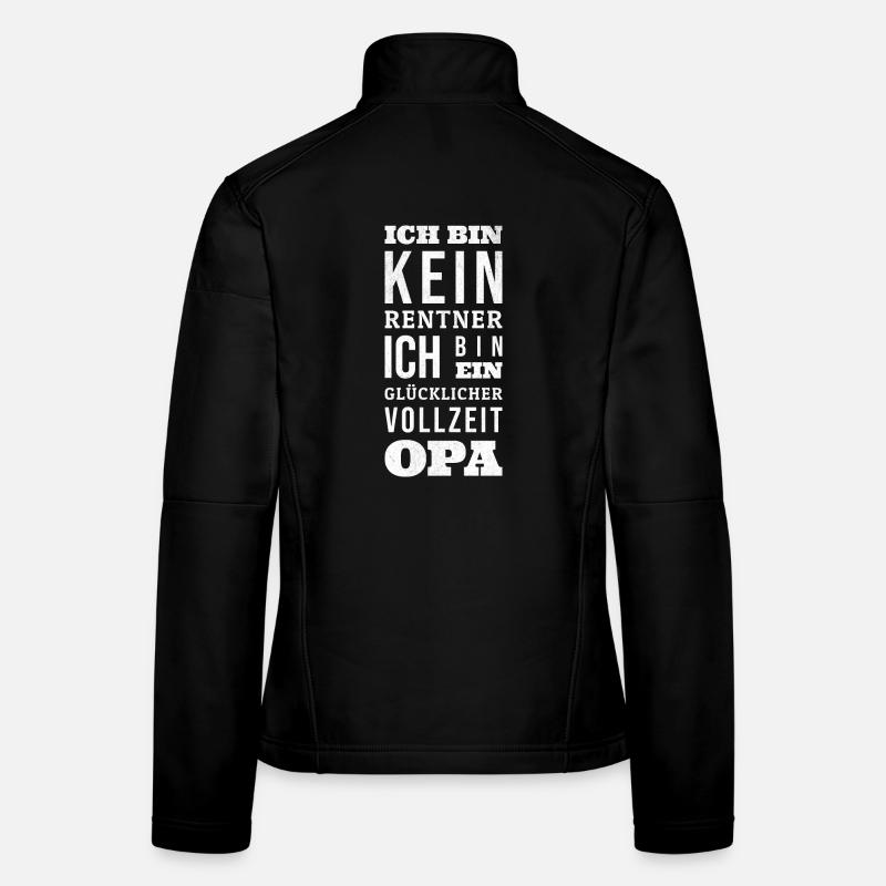 Rentner Vollzeit Opa Frauen Softshelljacke
