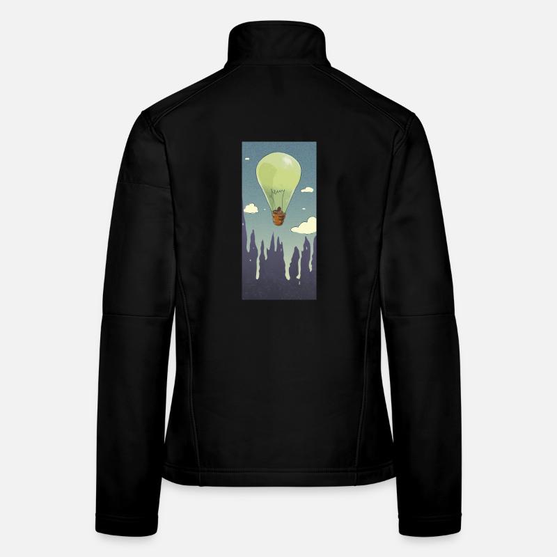 Ballonlampe - Frauen Softshelljacke - Schwarz