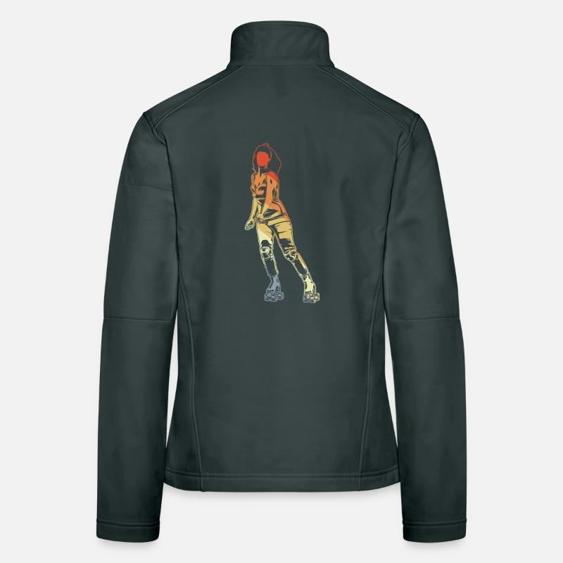 Rollschuhläuferin Frauen Softshelljacke