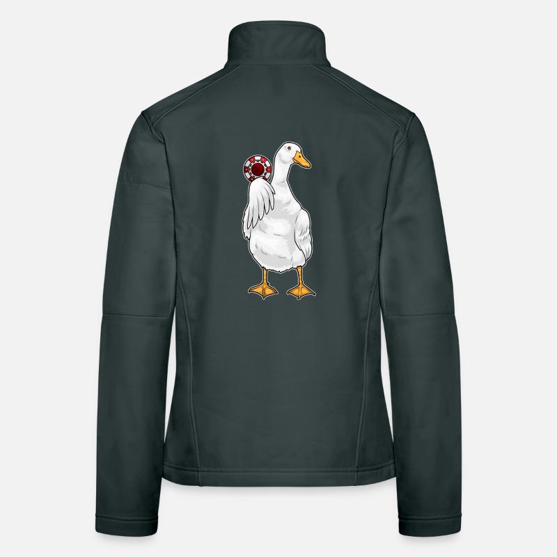 Duck Poker Jetons de poker Veste en tissu softshell Femme