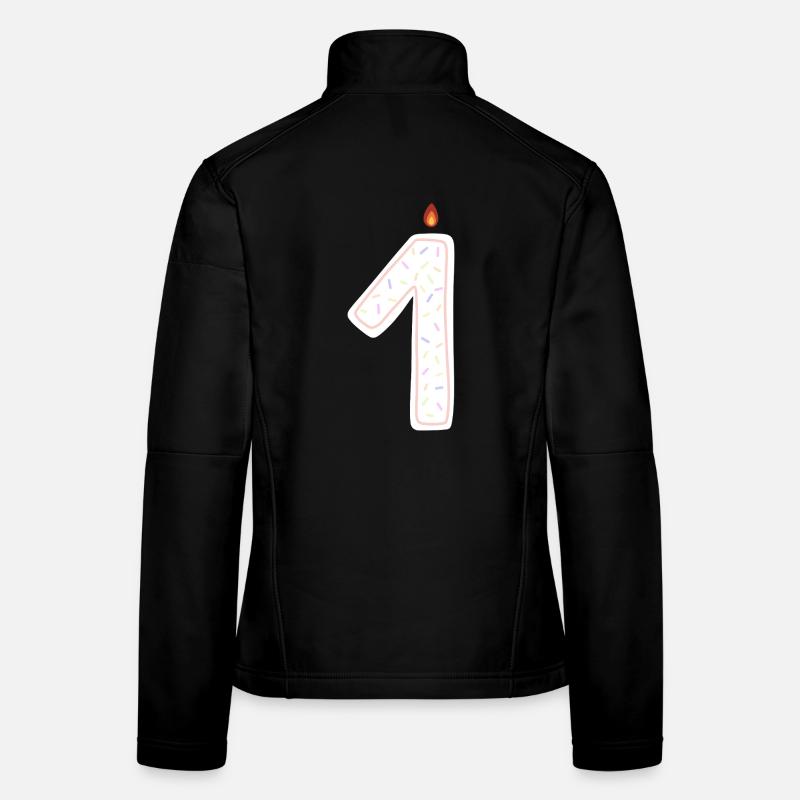Celebration Candle with Sprinkles Design Women's Softshell Jacket