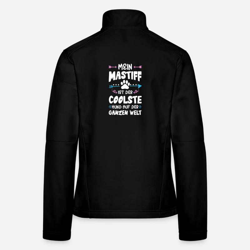 mastiff hund spruch Frauen Softshelljacke