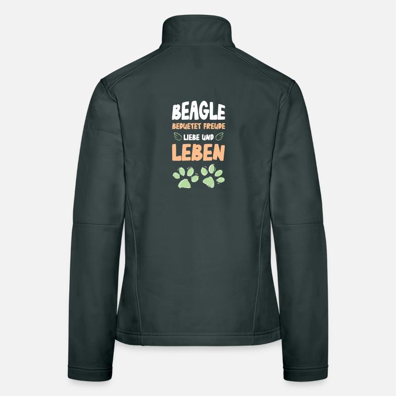 Beagle Liebe Leben Frauen Softshelljacke