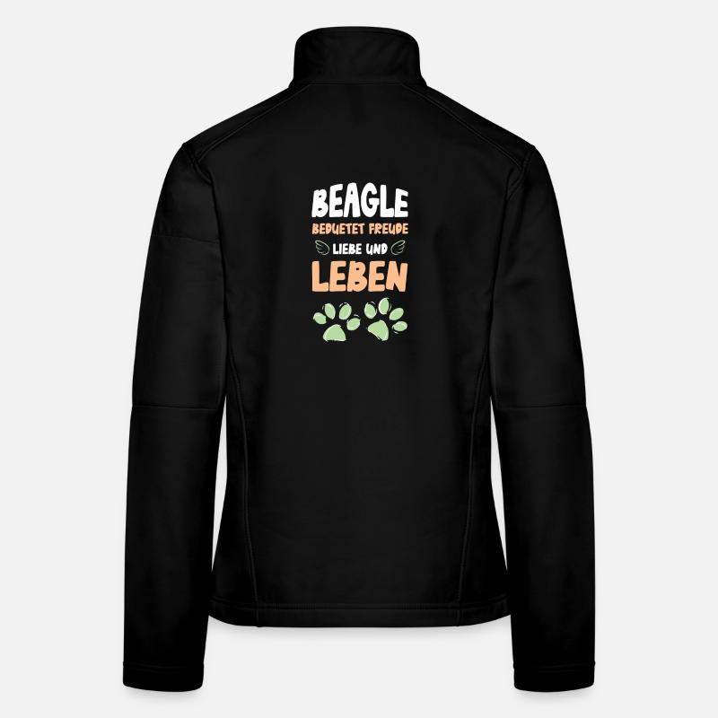 Beagle Liebe Leben Frauen Softshelljacke