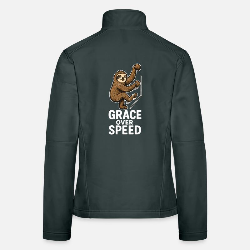 Bouldering Motivation – Grace Over Speed Gift Women's Softshell Jacket