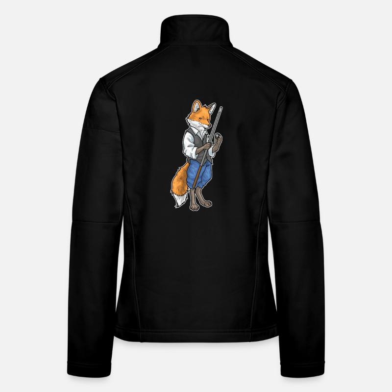 Fuchs Billiard Queue Sport Frauen Softshelljacke
