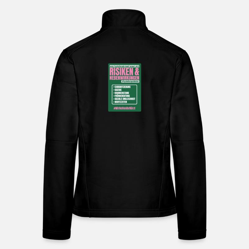 PSYCHO_03 - Frauen Softshelljacke - Schwarz