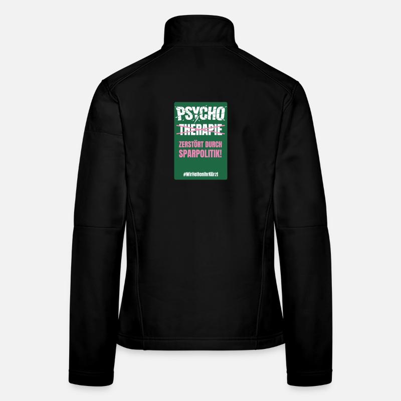PSYCHO_05 - Frauen Softshelljacke - Schwarz