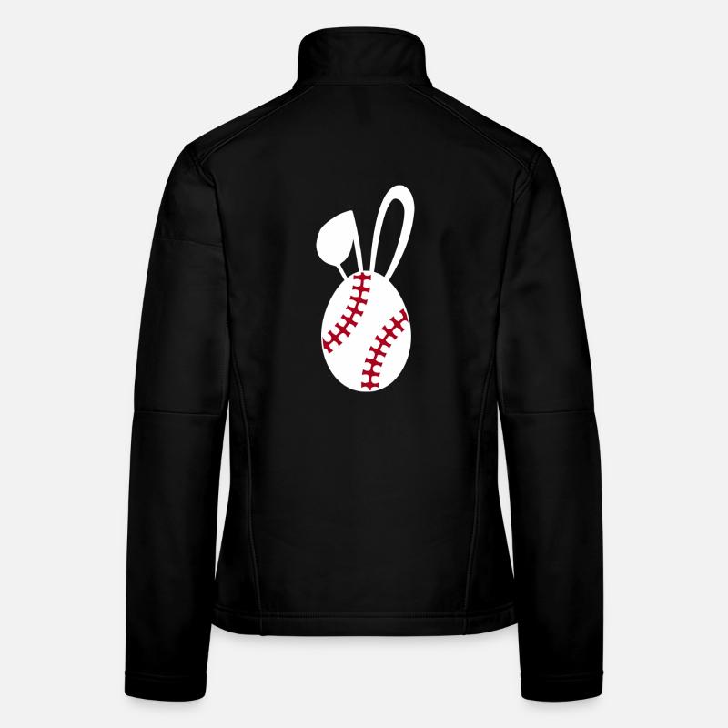 Emblème du lapin de baseball Veste en tissu softshell Femme