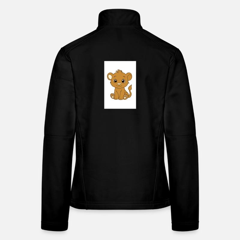 Kawaii lion cub Women's Softshell Jacket