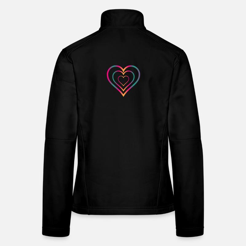 MERCI. MAÎTRESSE. MAÎTRE. COEUR. MERCI MAÎTRESSE. Veste en tissu softshell Femme