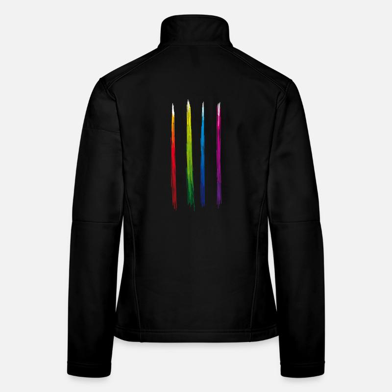 Colors Stripes Women's Softshell Jacket