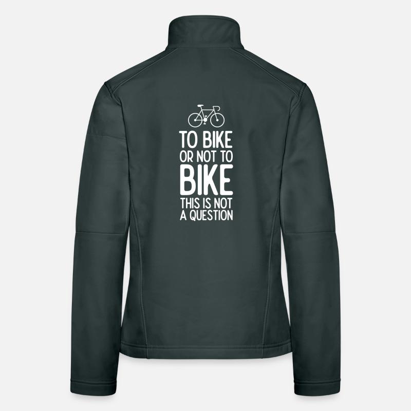 Mit dem Fahrrad oder nicht mit dem Fahrrad. Das ist keine Frage Frauen Softshelljacke