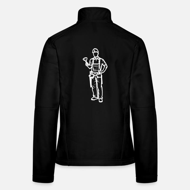 Plombier Veste en tissu softshell Femme
