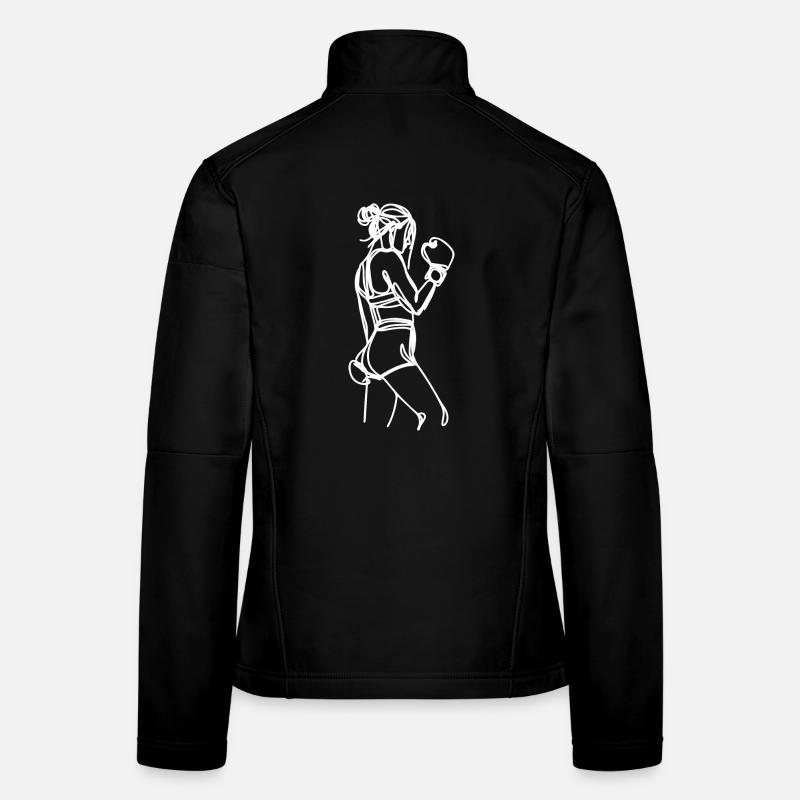 Graphique Boxer Veste en tissu softshell Femme