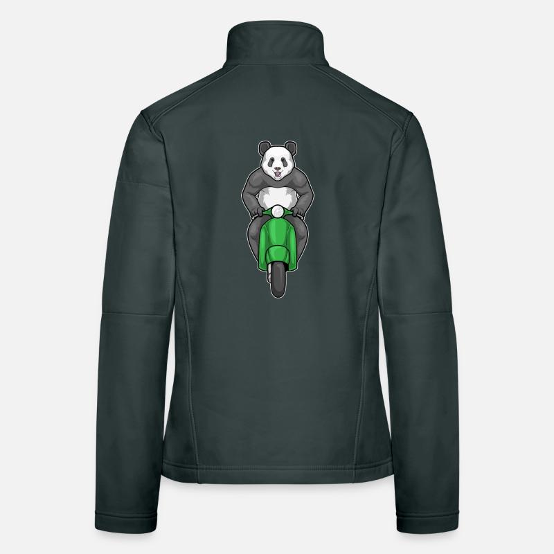 Panda Scooter Women's Softshell Jacket