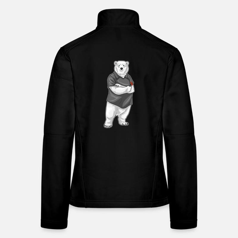 Eisbär Dart Dartpfeil - Frauen Softshelljacke - Schwarz