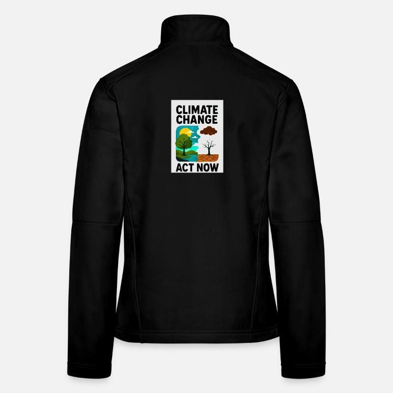 Le changement climatique maintenant Veste en tissu softshell Femme