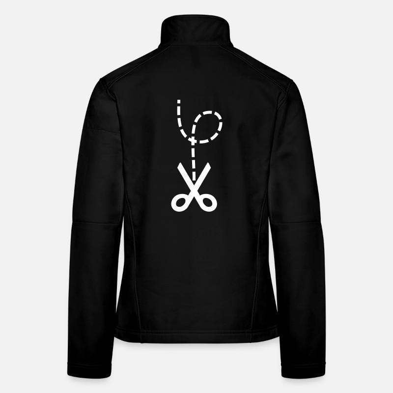 Ciseaux – Chagrin d’amour et conception de mèmes d’instruction Veste en tissu softshell Femme