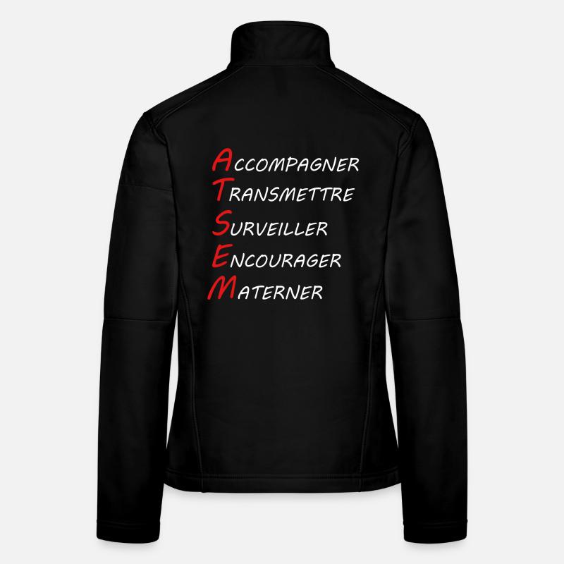 ATSEM Veste en tissu softshell Femme