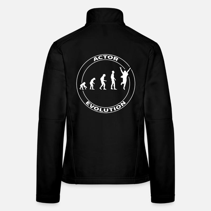 Evolution acteur acteur Hollywood drôle Veste en tissu softshell Femme