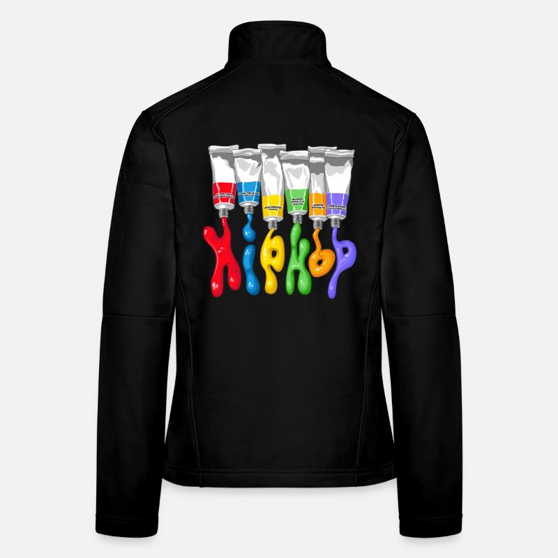 Hip hop tubes - Frauen Softshelljacke - Schwarz