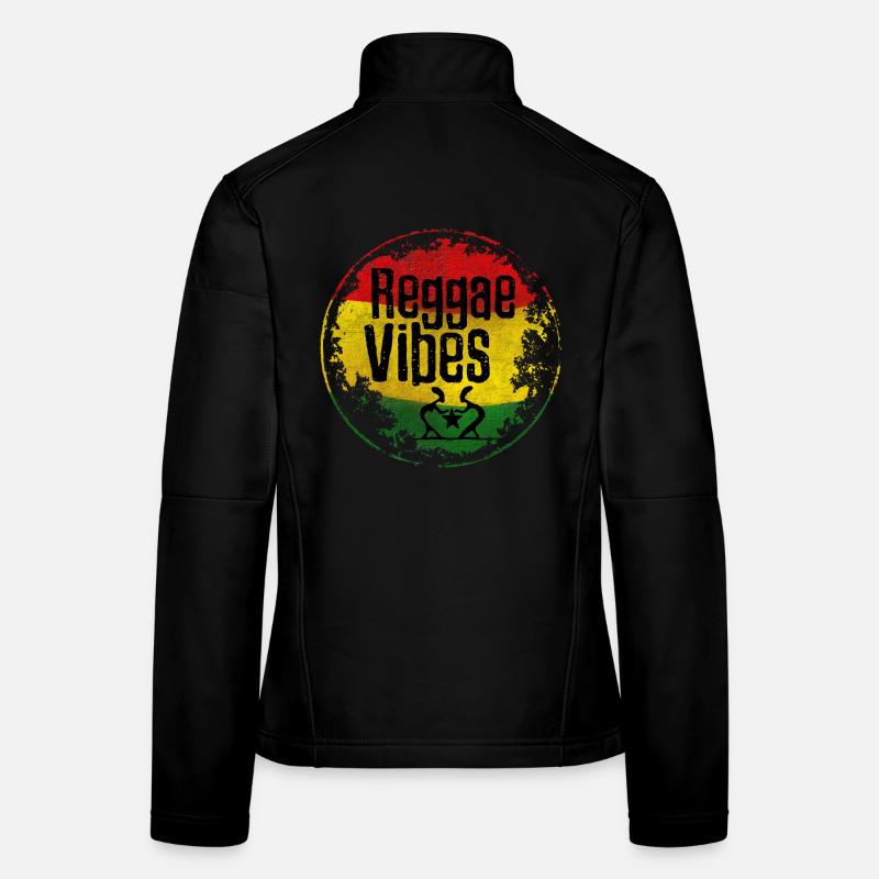 Reggae Vibes Paix Amour Veste en tissu softshell Femme
