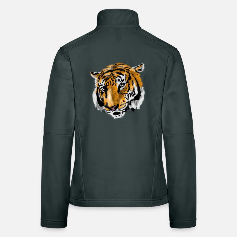 tigre Veste en tissu softshell Femme