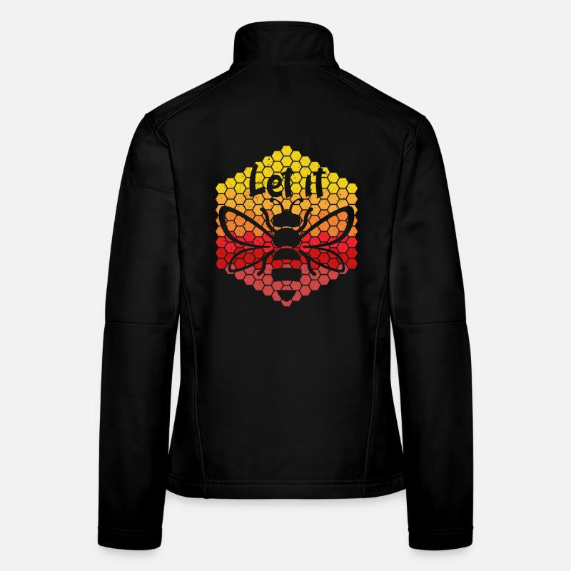 Let It Bee Vintage Women's Softshell Jacket