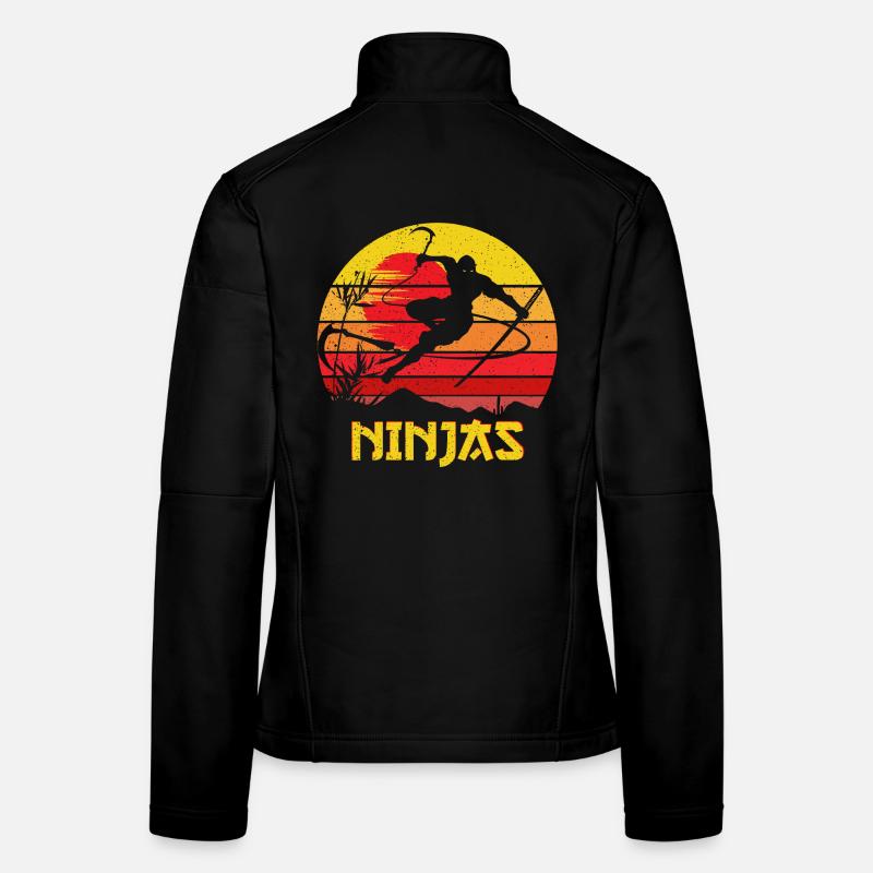 Ninja Warrior Ninjas Vintage Women's Softshell Jacket