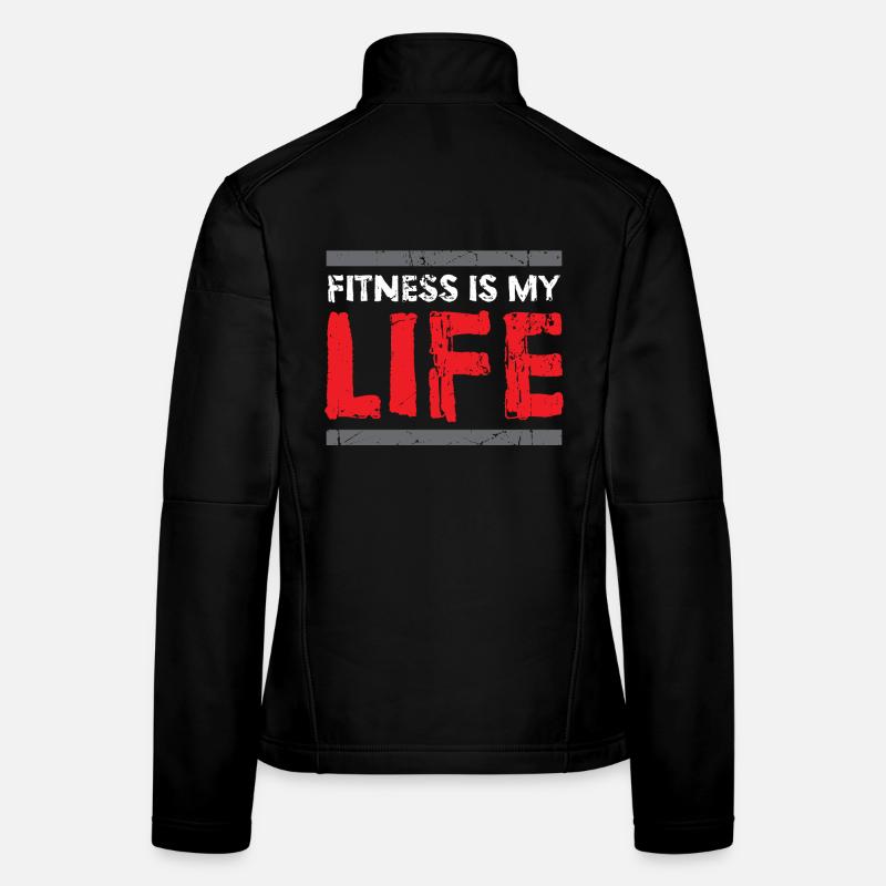 Fitness Spruch Frauen Softshelljacke
