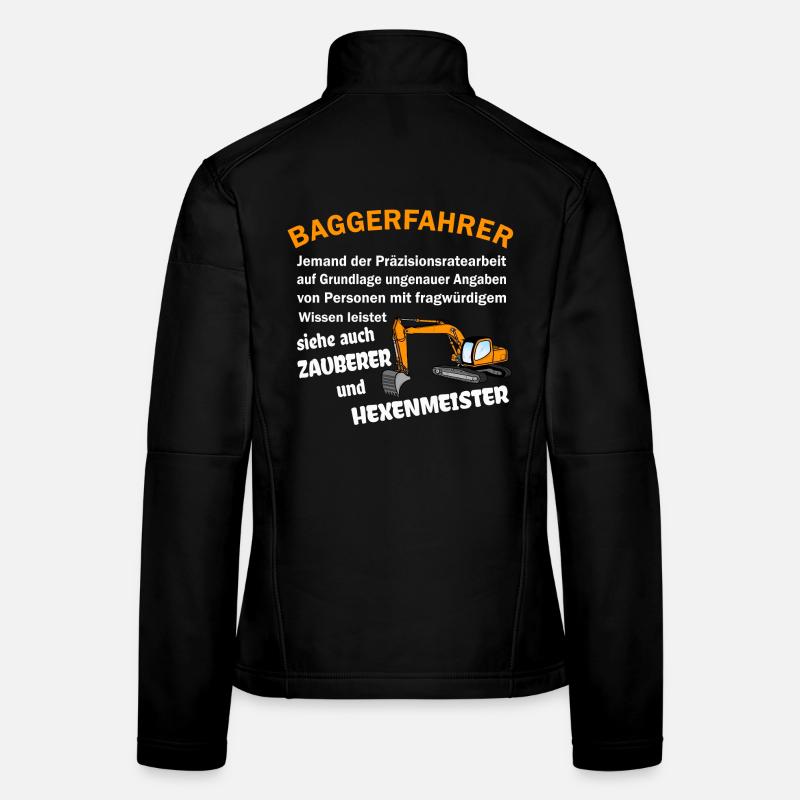 Baggerfahrer Zauberer Hexenmeister Frauen Softshelljacke