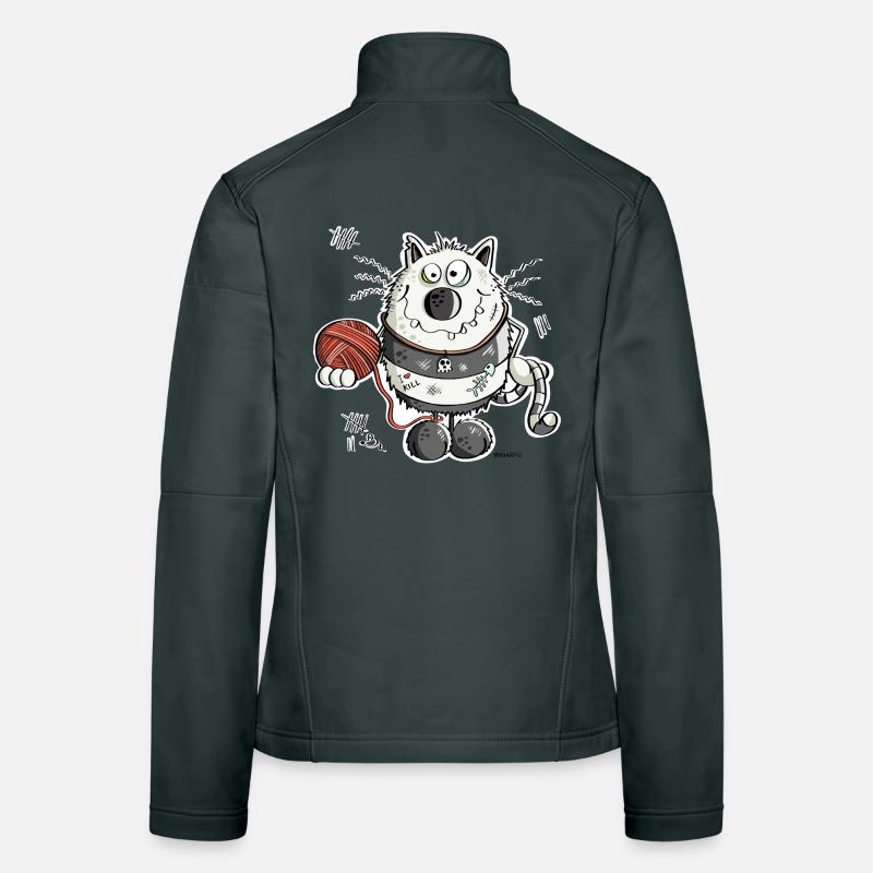 Coole Katze I Maine Coon Comic I Geschenk Frauen Softshelljacke