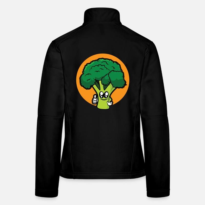 funny broccoli - design Women's Softshell Jacket