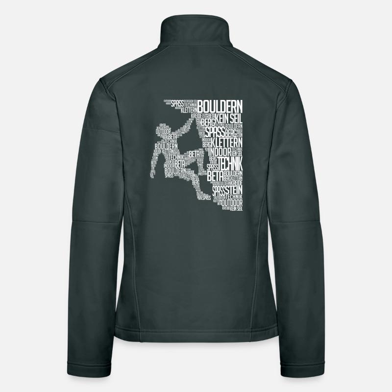 Bergsteiger Boulder Kletterer Klettern Felswand Frauen Softshelljacke
