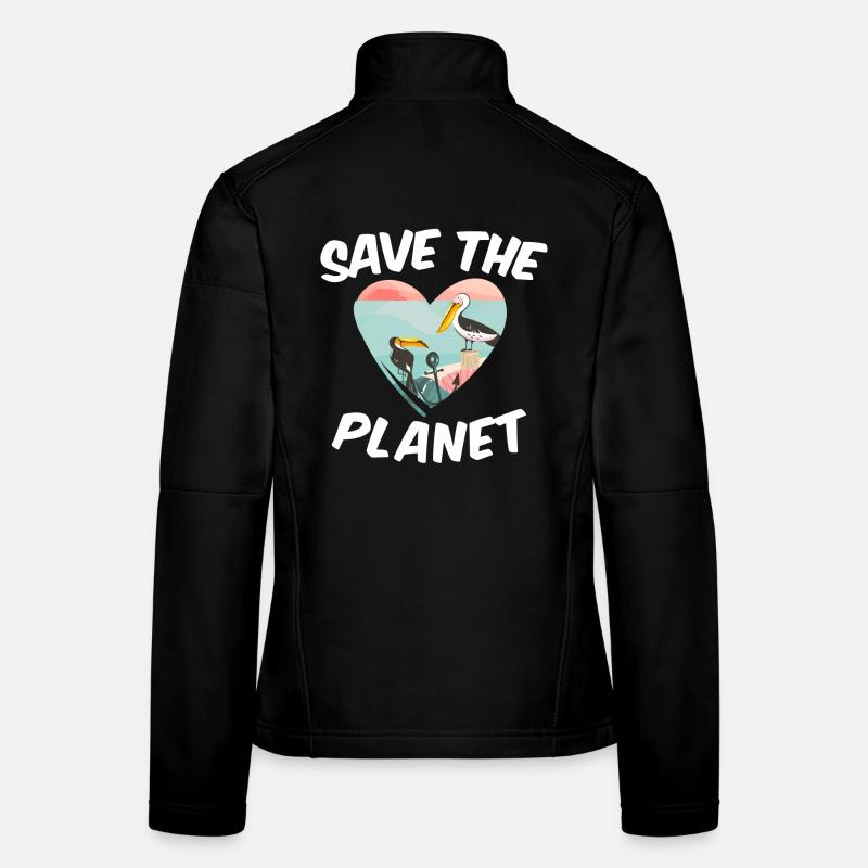 Save The Planet Veste en tissu softshell Femme