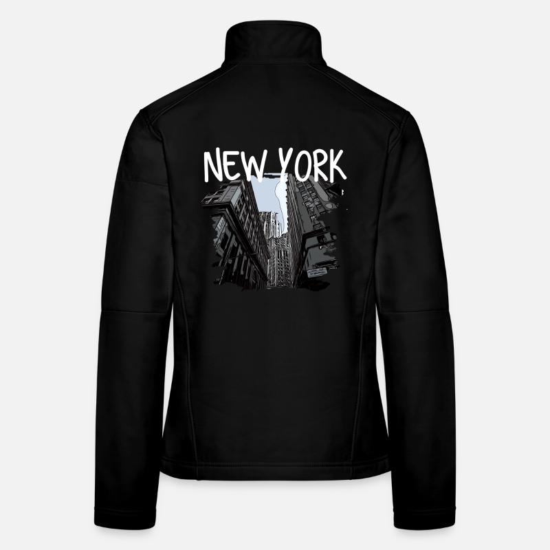 New York - Frauen Softshelljacke - Schwarz