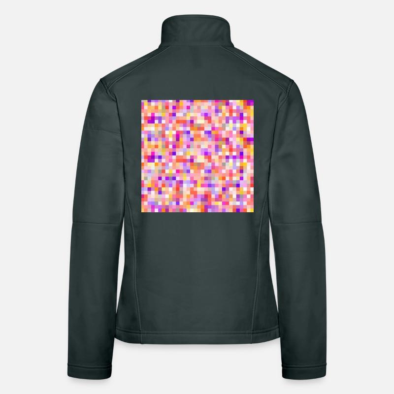bunte Buttons colored buttons colored pins Women's Softshell Jacket