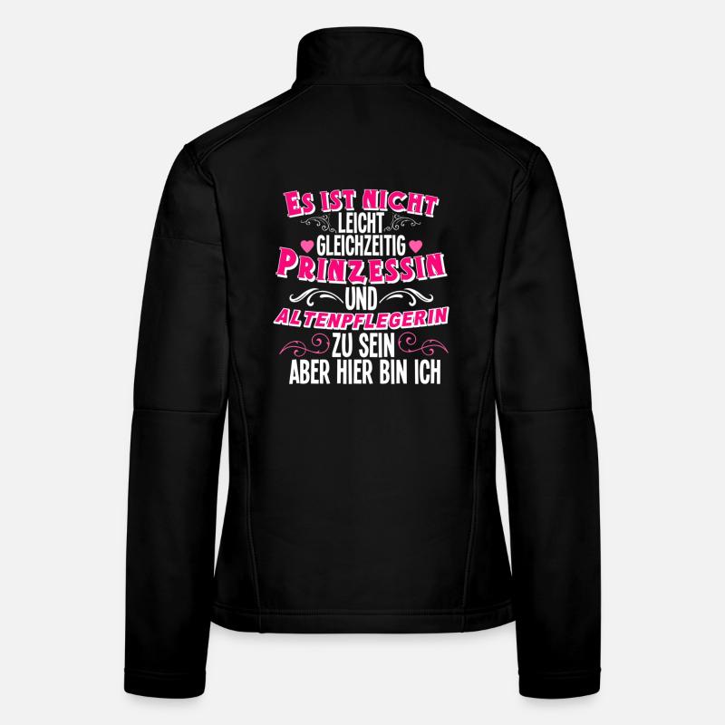 Altenpflegerin - Frauen Softshelljacke - Schwarz